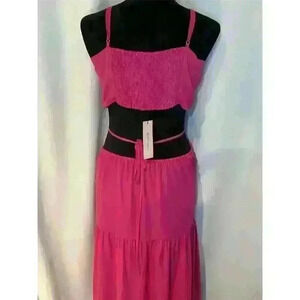 BCBGeneration Women's XL Maxi Dress Purple Sleeveless Casual Summer